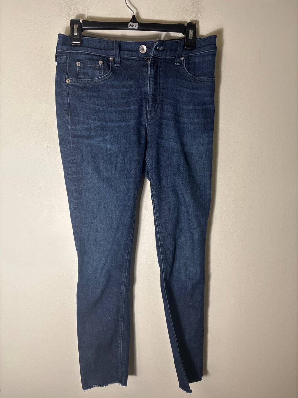 Rag & Bone Dark Wash Skinny Ankle Blue Jean Sz 31